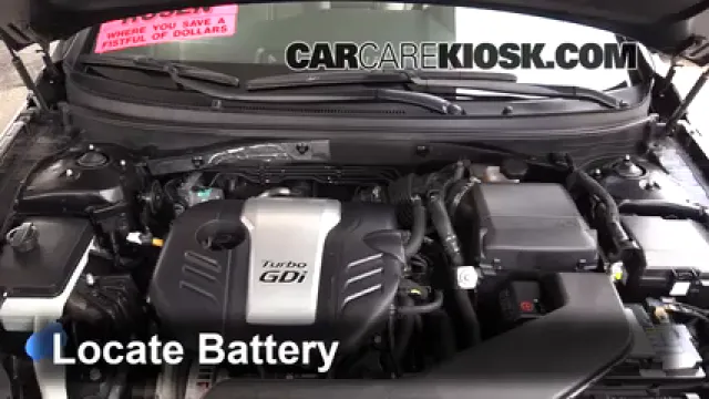 2016 Hyundai Sonata Eco 1.6L 4 Cyl. Turbo Battery Replace